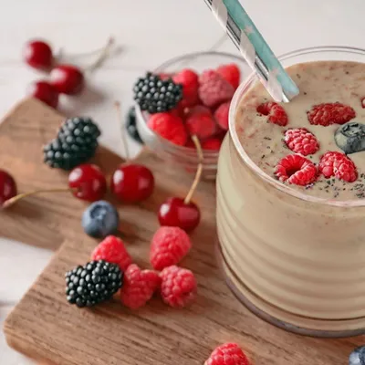 Turmeric Mixed Berry Smoothie